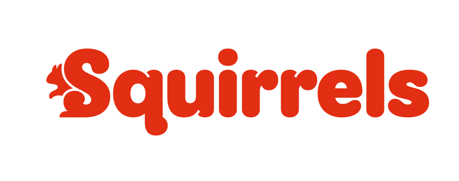 Squirrels logo red