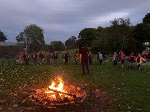Highweek Beavers at campfire
